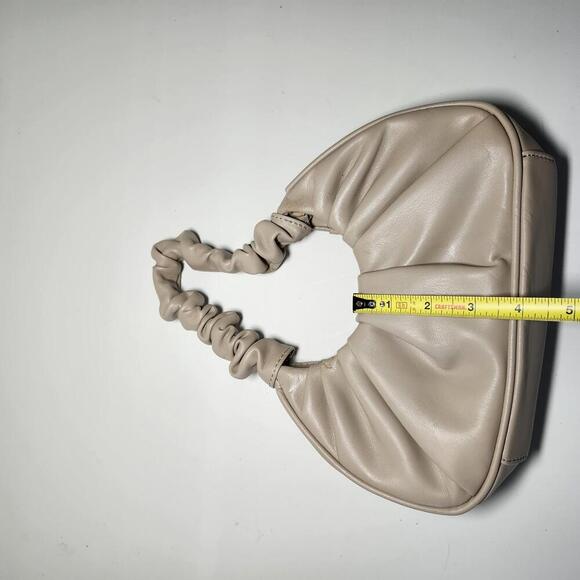 Expressions NYC, Womens, Size Medium, Beige, Ruched Handle Handbag - Picture 7 of 8